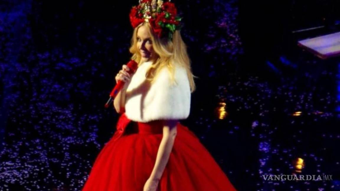 Kylie Minogue da la bienvenida a la Navidad en Londres