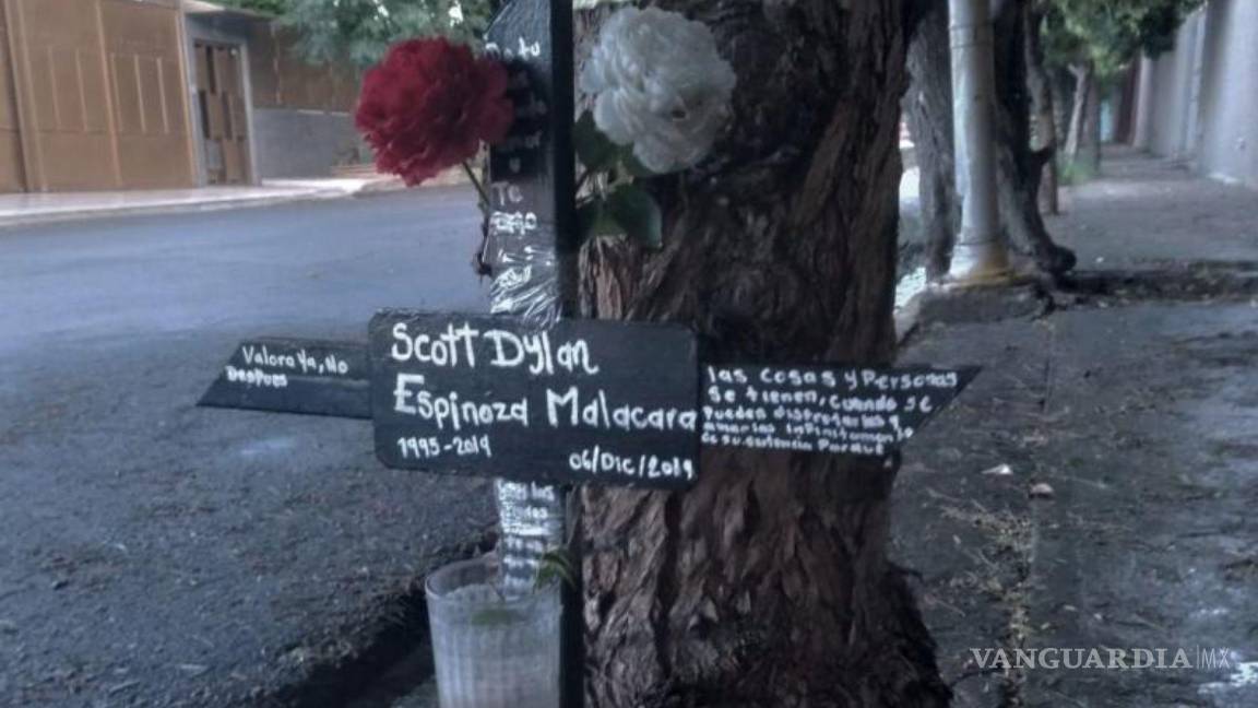 $!El memorial en honor al joven de 24 años.