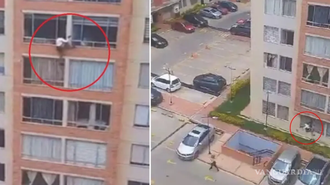 Pánico le ganó, mujer se lanzó de un séptimo piso durante sismo en Colombia (VIDEO)