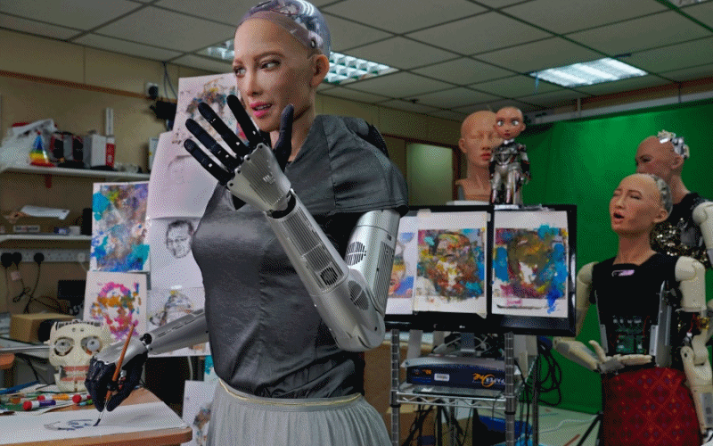 $!Sophia, un robot, vende una pieza de arte creada por por ella por más de 688 mil dólares