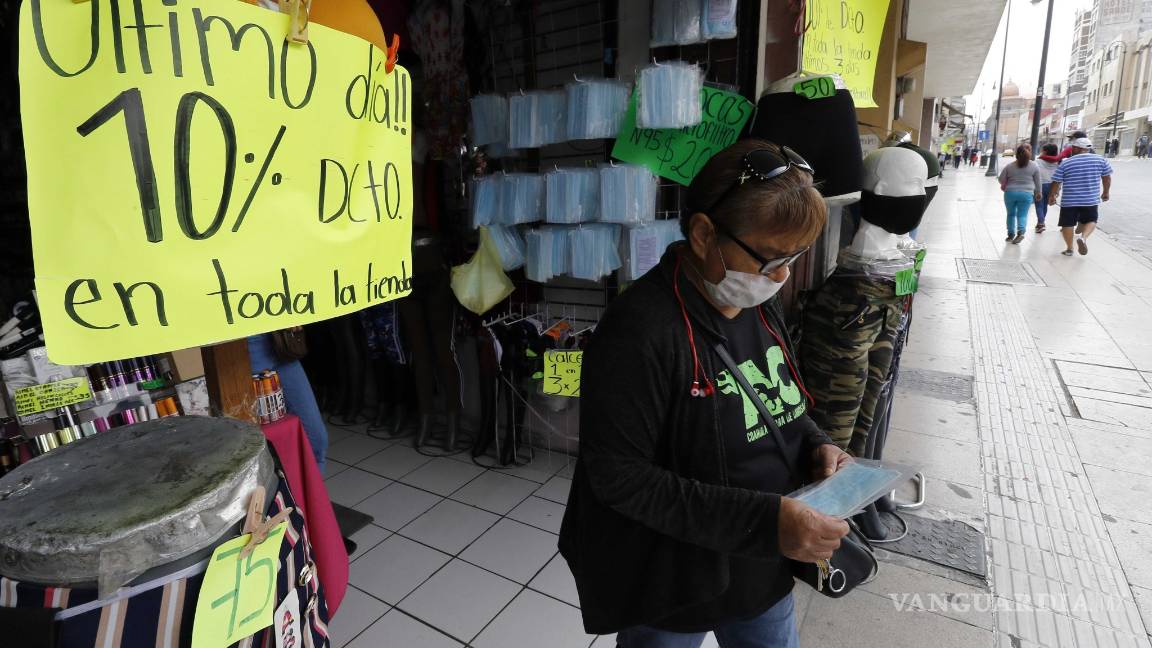 $!Cierra 85 por ciento del comercio en Saltillo; locatarios deben acatar medidas