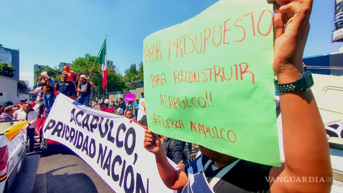 $!Llega a CDMX la caravana “Acuérdate de Acapulco”; aseguran que les impiden el paso