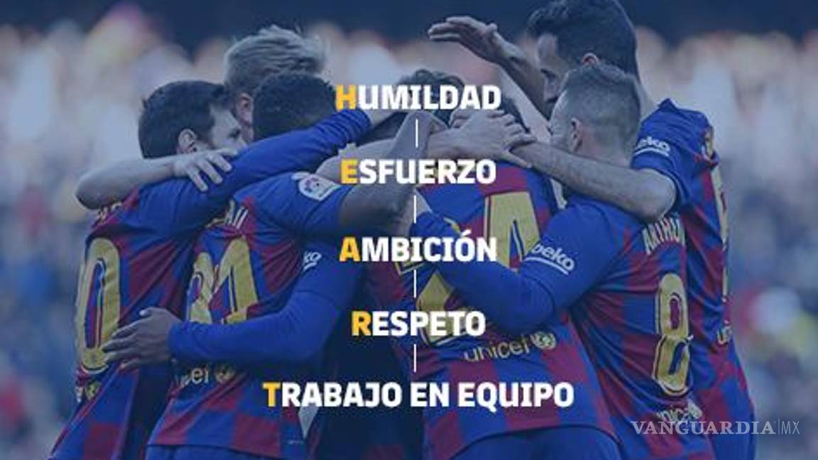 $!Los valores que el Barcelona busca fomentar.