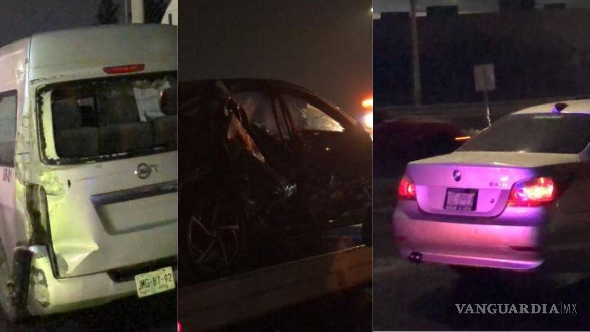 En medio de la lluvia, se registran dos choques en Saltillo