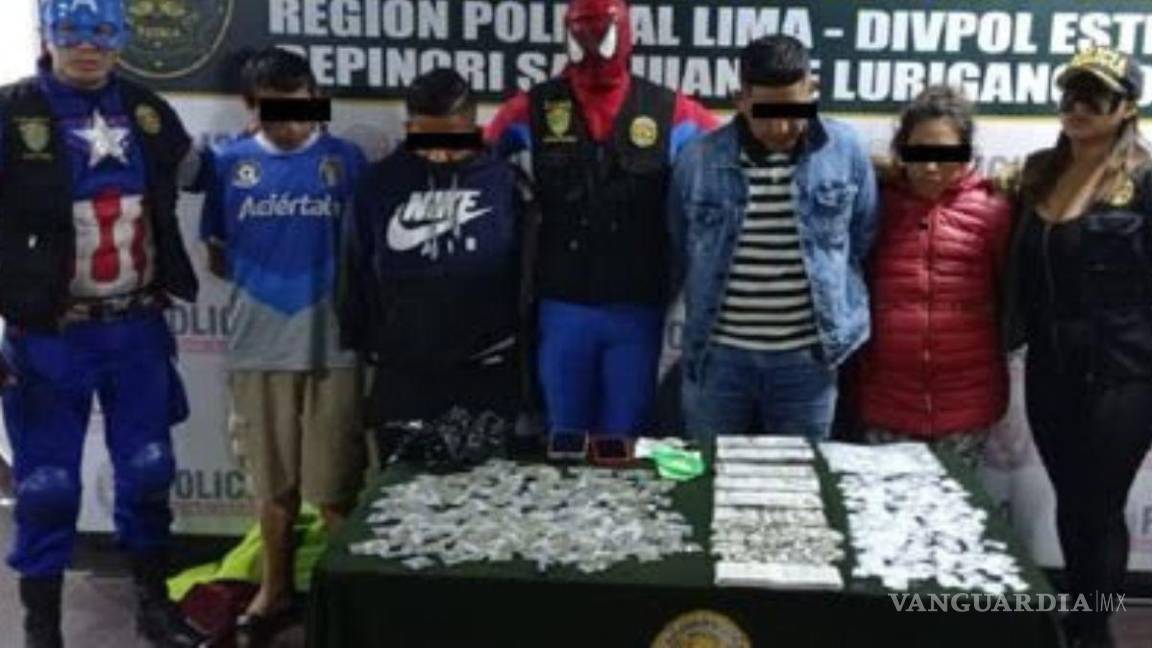 Spiderman, Capitán América, Thor y Gatúbela capturan a delincuentes, en Perú