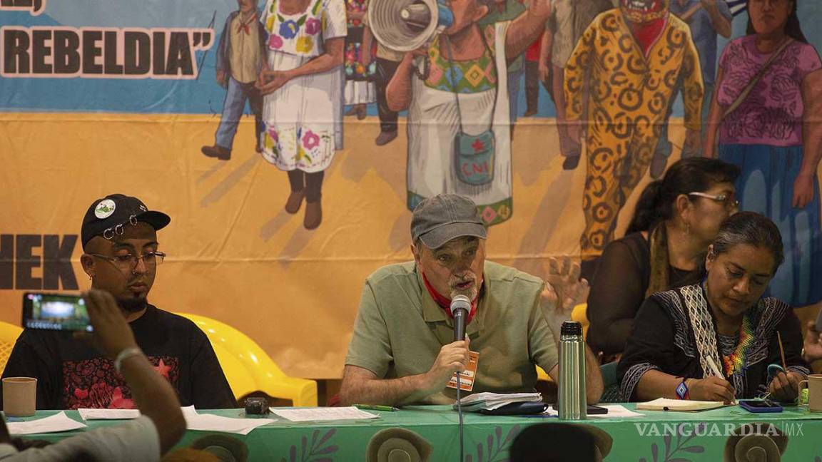 $!Durante un encuentro en San Cristóbal de las Casas, Carlos González, integrante del CNI, señaló que ‘México tiene un gobierno traidor’