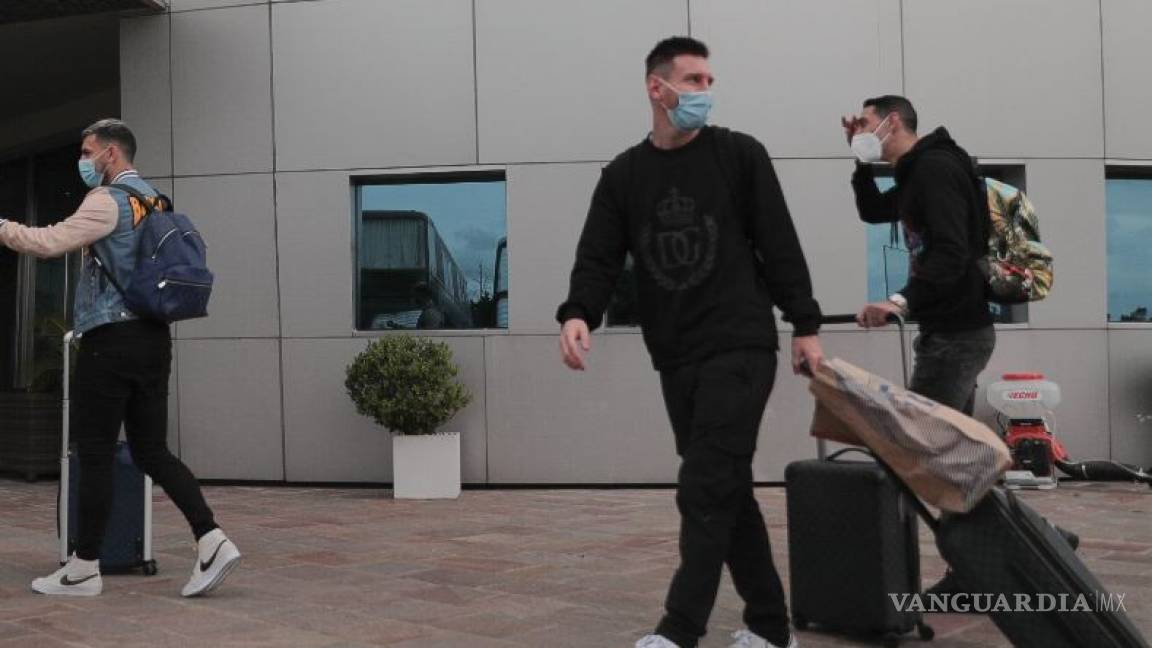 Messi llegó a Argentina para las eliminatorias de Conmebol