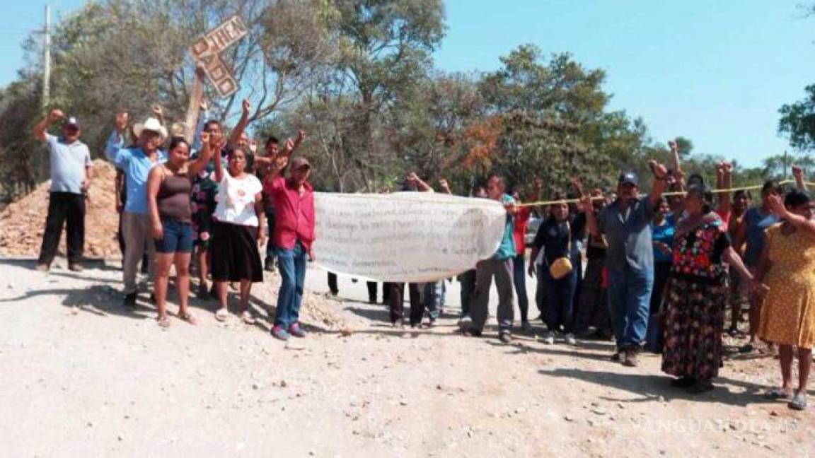 Sigue el bloqueo de obras del Corredor Interoceánico en Oaxaca