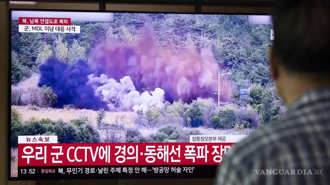 Explosión incomunicó carreteras entre Corea del Sur y la del Norte