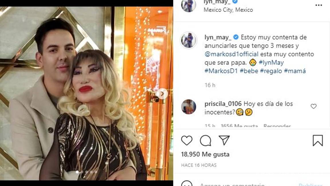$!¡Lyn May está embarazada!... a los 68 años la vedette anuncia que se convertirá en mamá