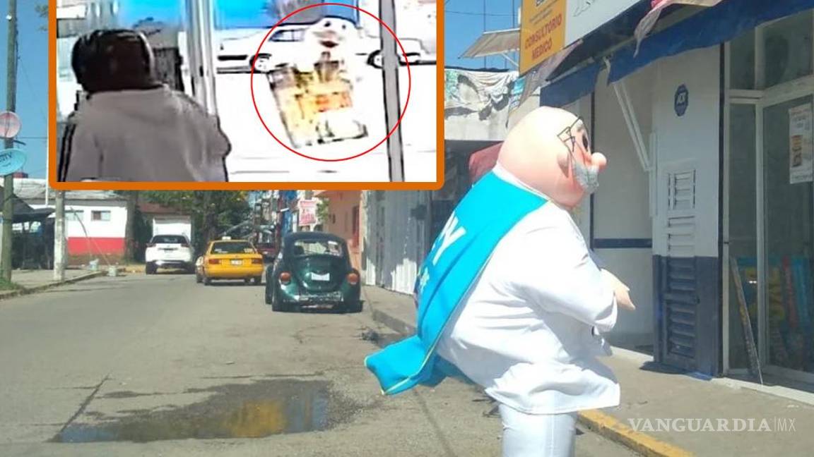 ¡Y se marchó!... Botarga del Dr. Simi ve asalto a farmacia y huye (video)