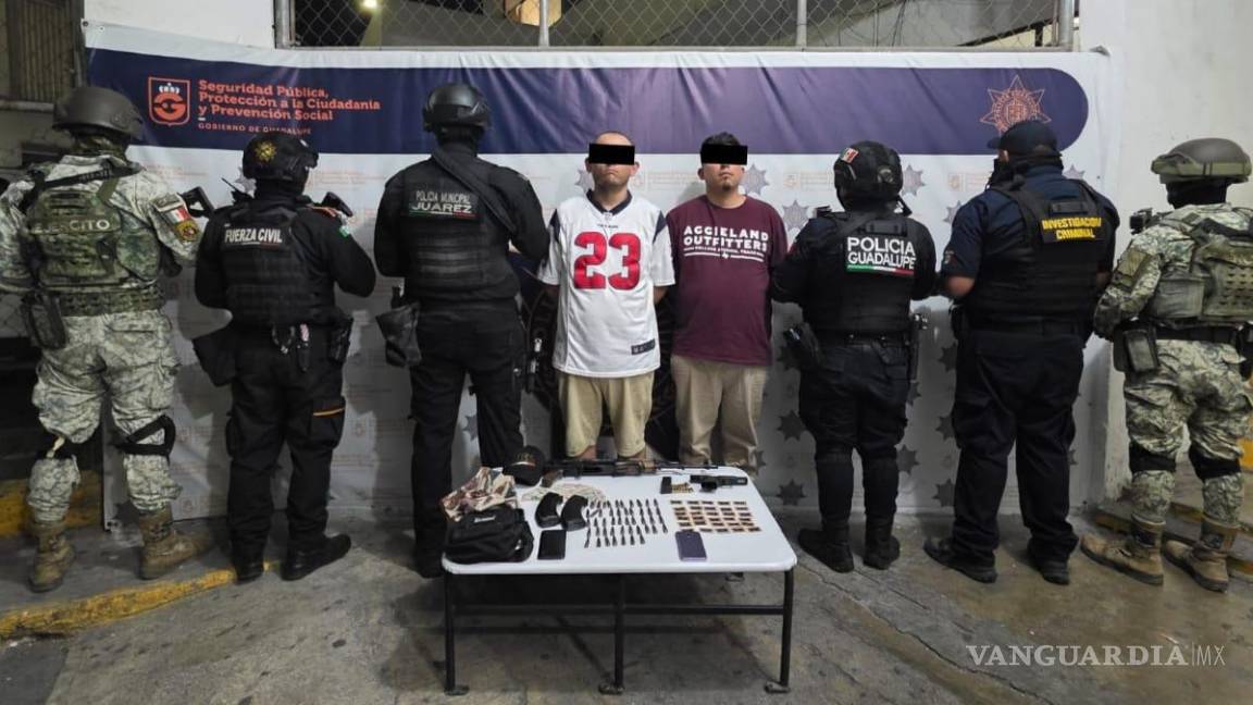 Caen dos hombres señalados como sicarios y generadores de violencia en Guadalupe, Nuevo León