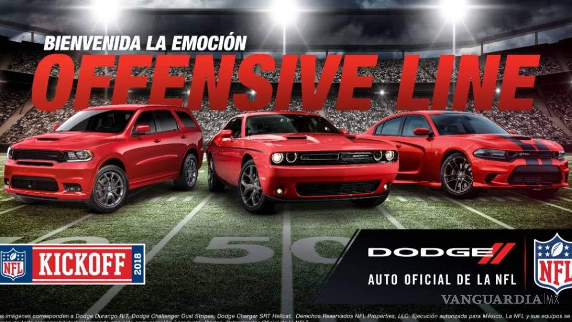 Dodge, el auto oficial de la NFL en México