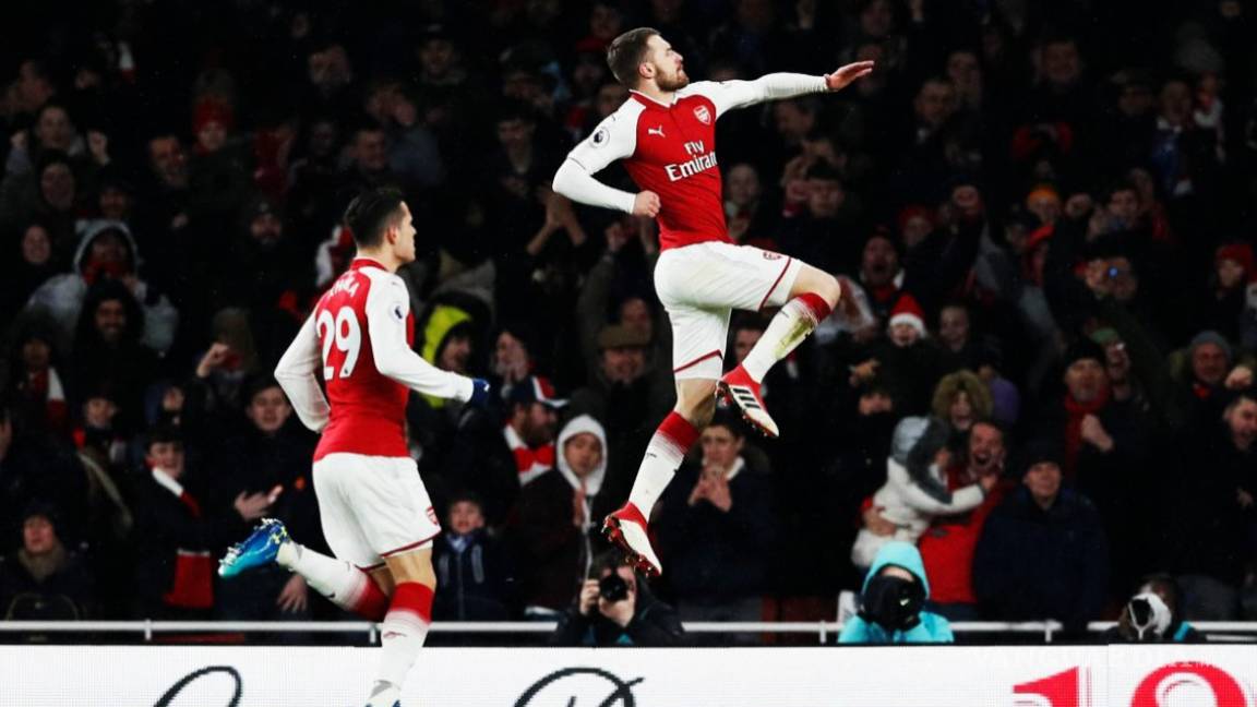 ¡Tiemblen famosos! Aaron Ramsey consiguió un 'hat trick'