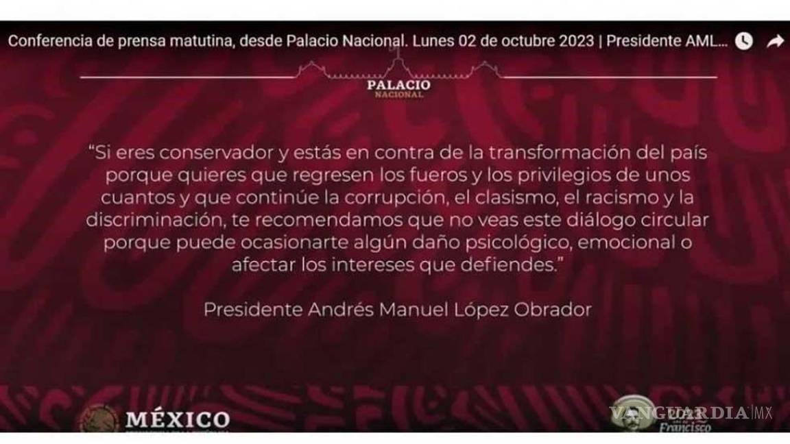$!No viene al caso el ‘posdata’ de AMLO en ‘La Mañanera’: CNLE