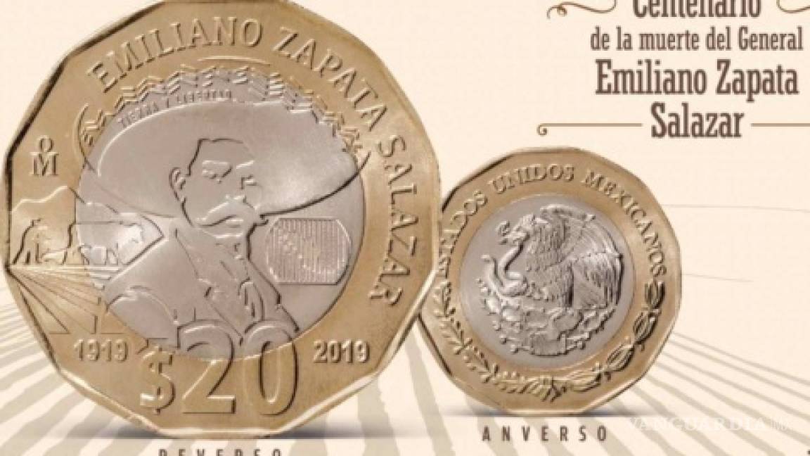 Circula en México nueva moneda de 20 pesos