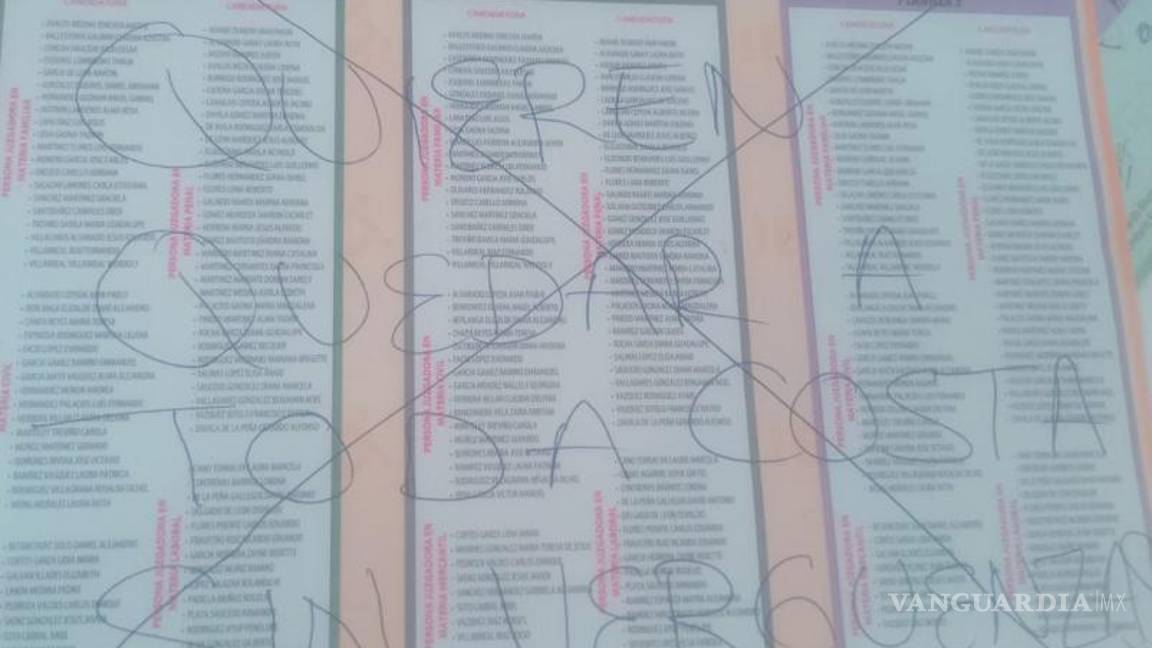 $!En Coahuila, ciudadanos convierten votos en denuncias: ‘Fuera cártel de la toga’