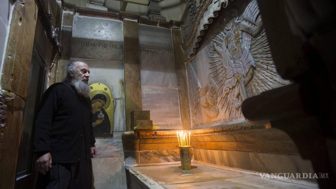 $!Restauran la tumba de Jesús para evitar que se convierta en una "montaña de arena"