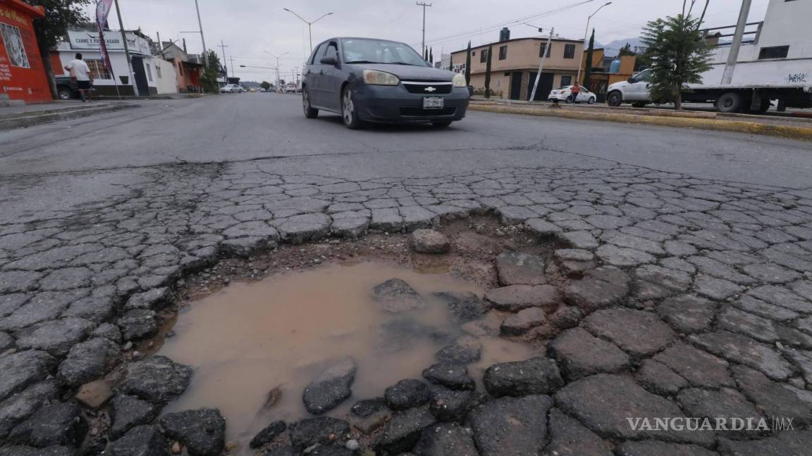 Se agravan baches en Saltillo: problema más observado por 83 por ciento de la población