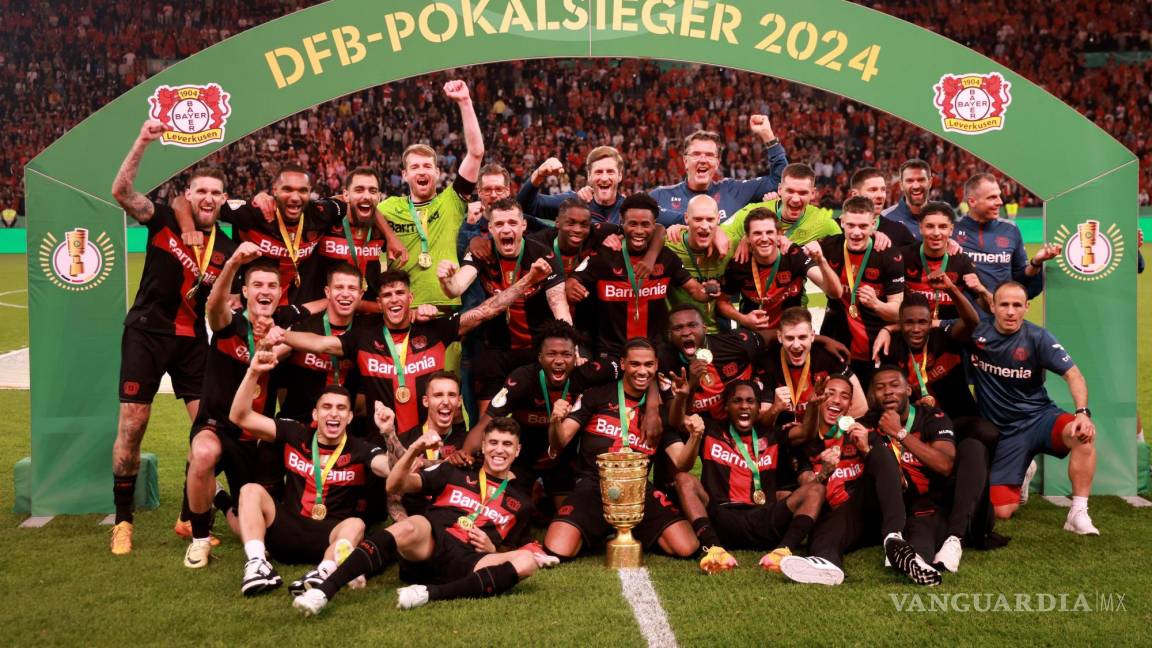 ¡Bayer Leverkusen se corona en la Copa Alemana y celebra el doblete bajo el mando de Xabi Alonso!