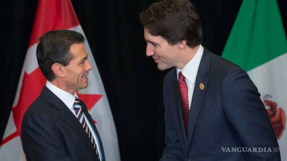 'Cierran filas' Peña Nieto y Trudeau en torno el TLCAN