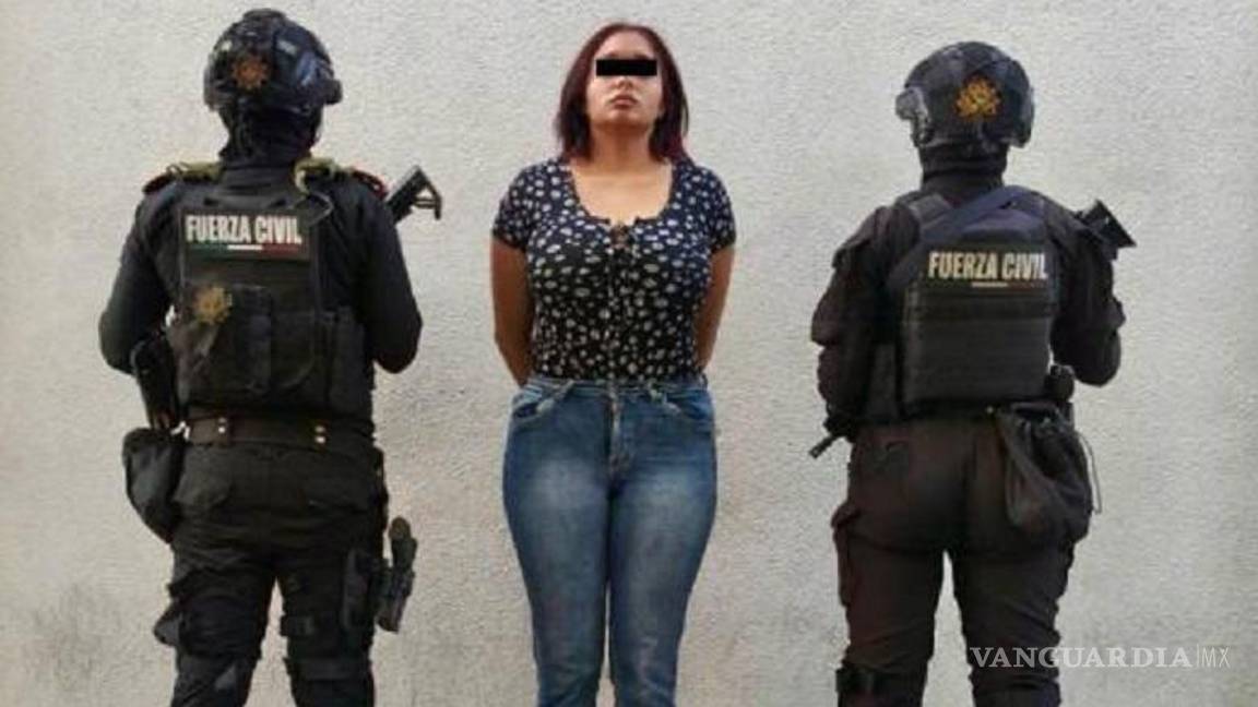 $!Fuerza Civil informó que la mujer, de 32 años, fue capturada gracias a trabajos de prevención y contención delictiva.