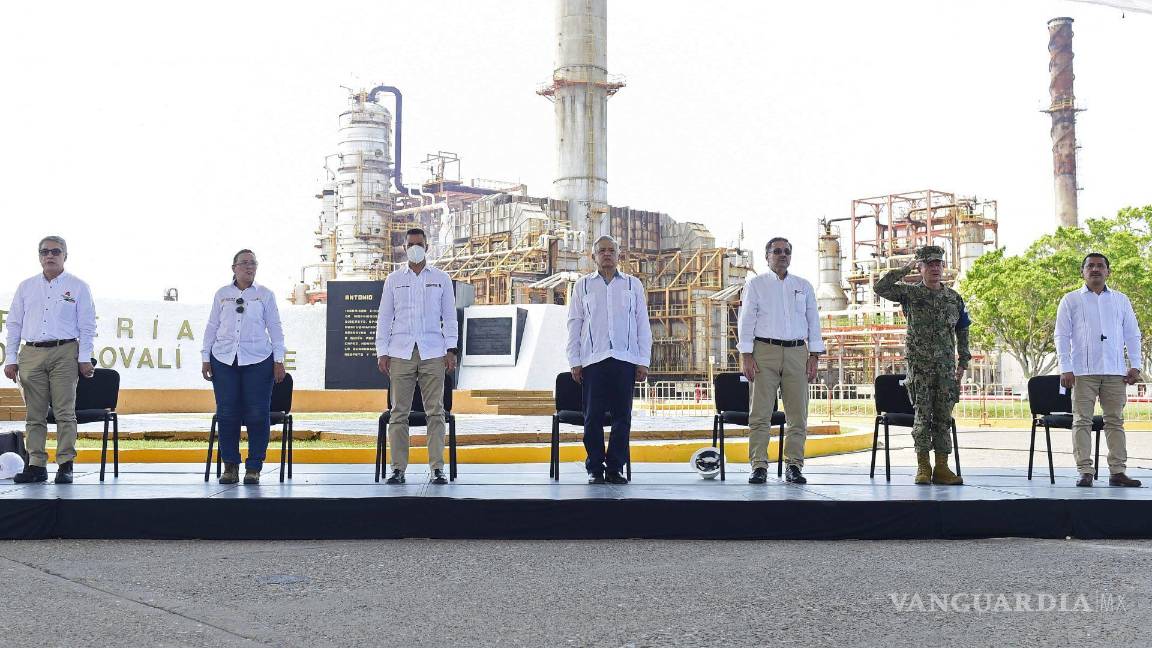$!AMLO presidió la supervisión de la Rehabilitación del Sistema Nacional de Refinación: Refinería ‘Ingeniero Antonio Dovalí Jaime’, Salina Cruz, Oaxaca.