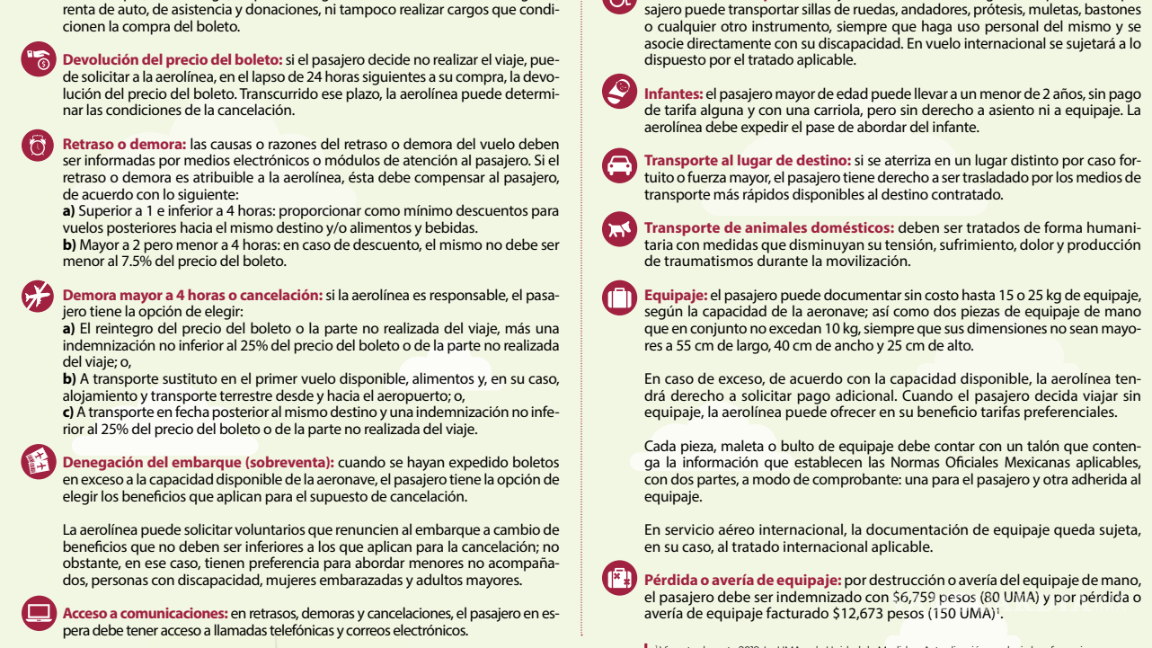 $!Autoridades federales recordaron que los pasajeros tienen derecho a compensaciones, información clara y trato digno por parte de las aerolíneas