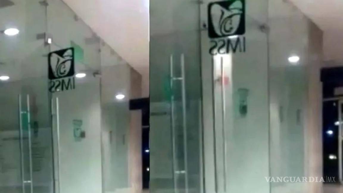 ¡Aquí espantan!... captan a fantasma que abre puertas en clínica del IMSS (videos)