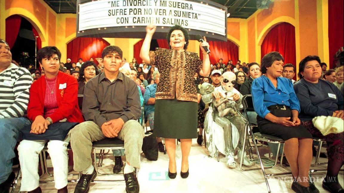$!Carmen salinas en el programa “Hasta las mejores familias”. Cuartoscuro/Germán Romero