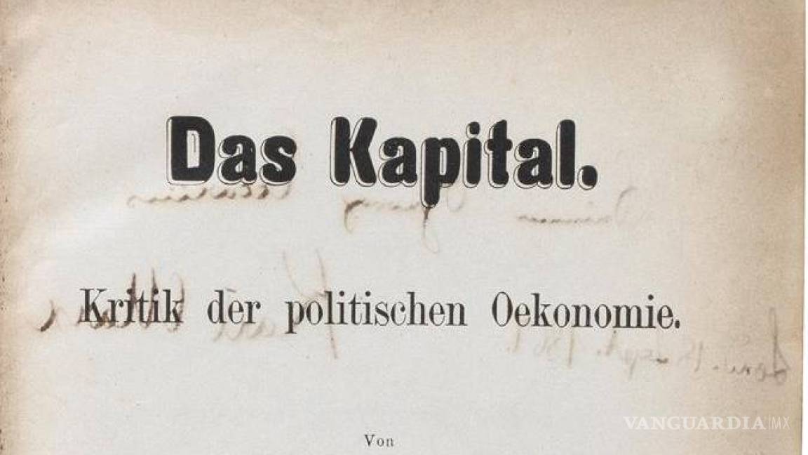 Pagan 309 mil dólares por la primera edición de &quot;El capital&quot;, de Marx