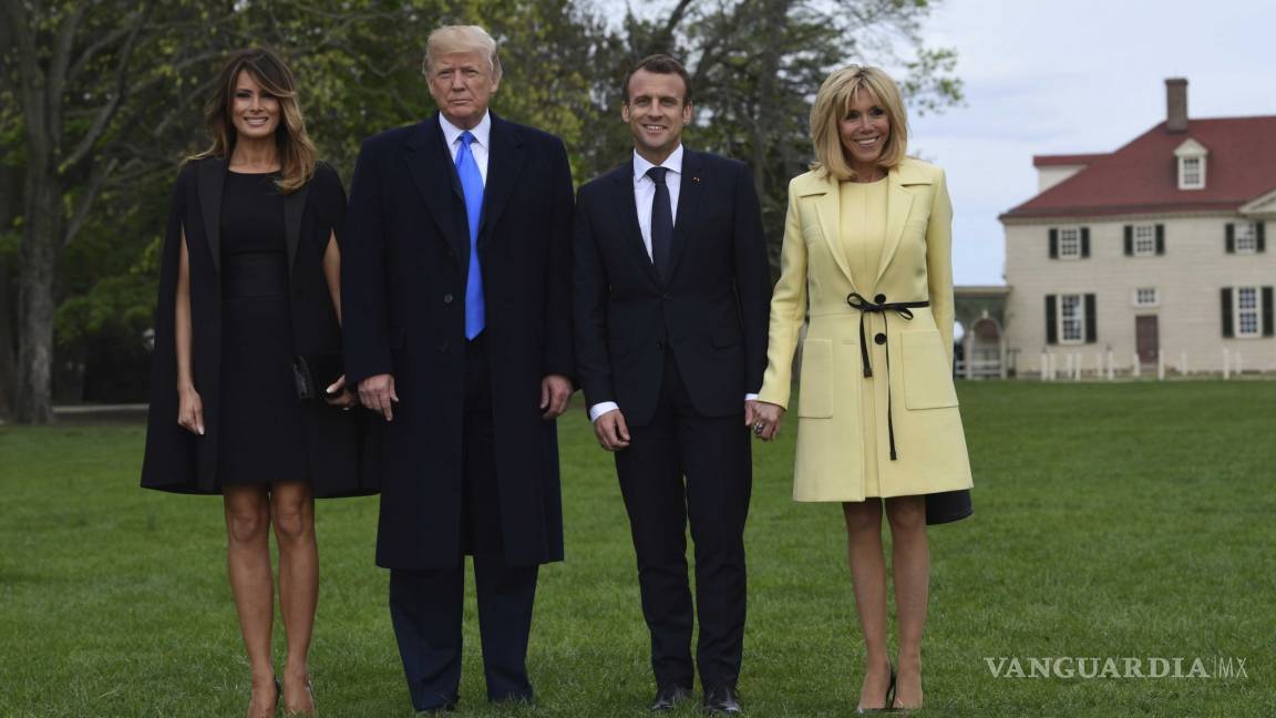 Donald Trump recibe a Macron por primera vez en la Casa Blanca