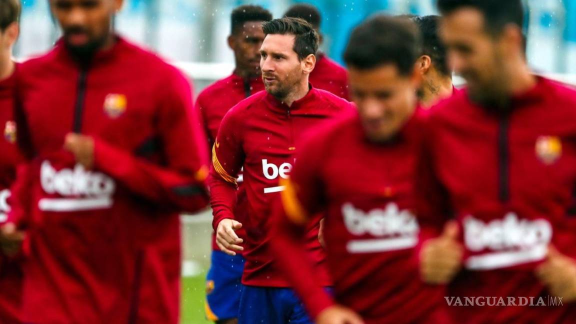 Messi tuvo su primer entrenamiento bajo el mando de Ronald Koeman