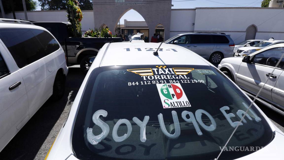 Por asesinato de colega, piden taxistas de Saltillo mayor seguridad para laborar durante la noche