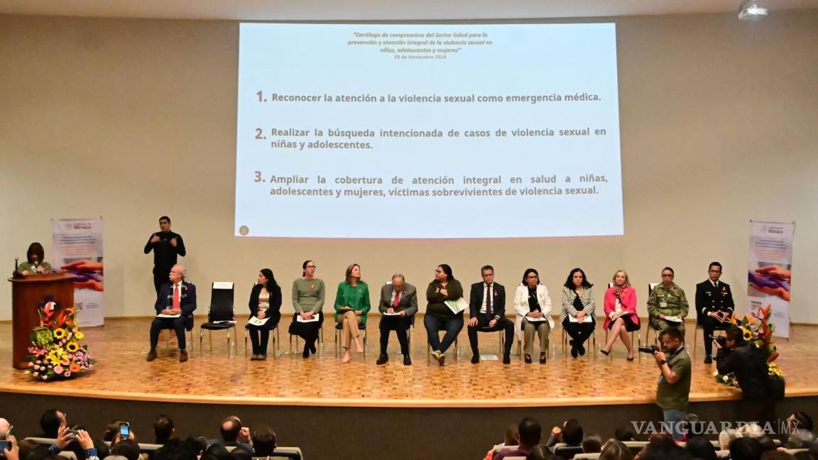 Van Secretaría de las Mujeres y Salud contra la violencia sexual