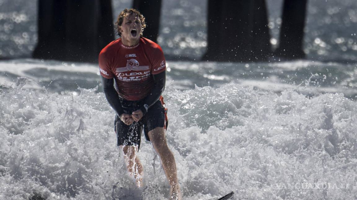 Alan Cleland, primer mexicano campeón del US Open de Surf, tras vencer al paisano Marco Mignot