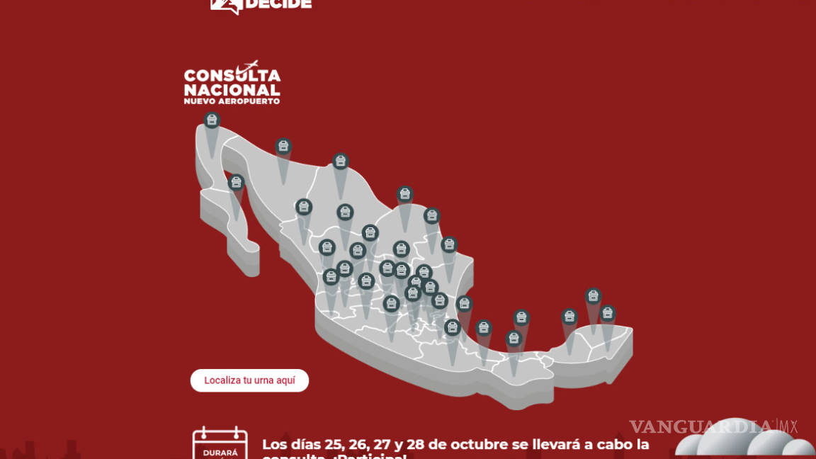 Se cae portal de #MéxicoDecide a horas de que inicie la consulta sobre el NAICM
