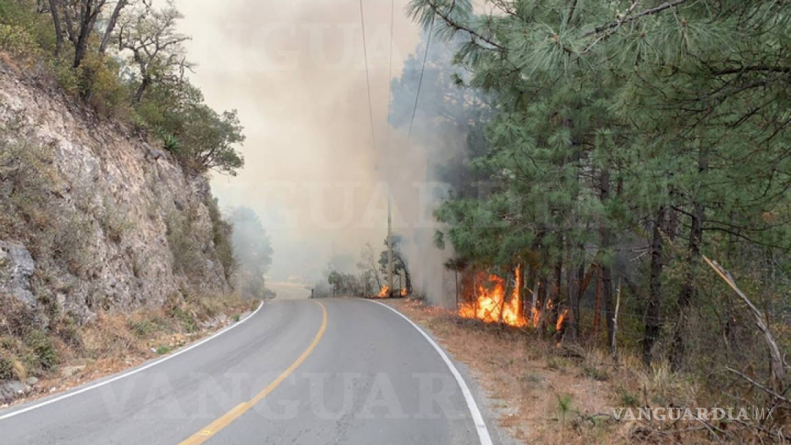 $!Destaca incendio forestal de Arteaga en mapa de la Conagua