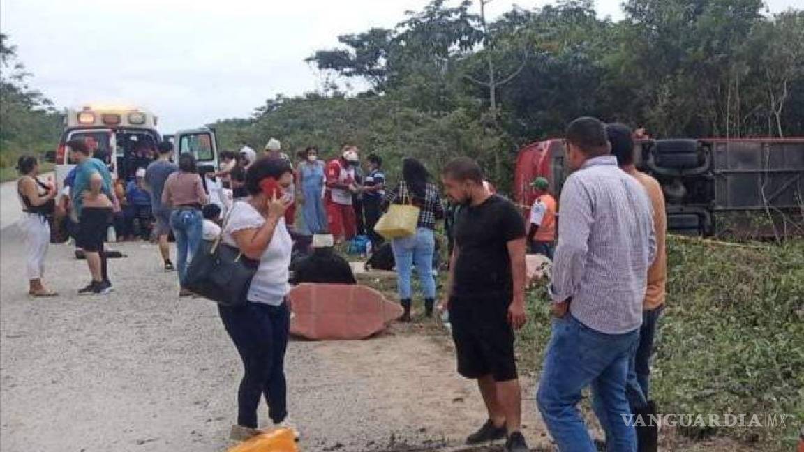 Aumenta a 14 los muertos tras accidente de autobús en la carretera Cancún-Mérida