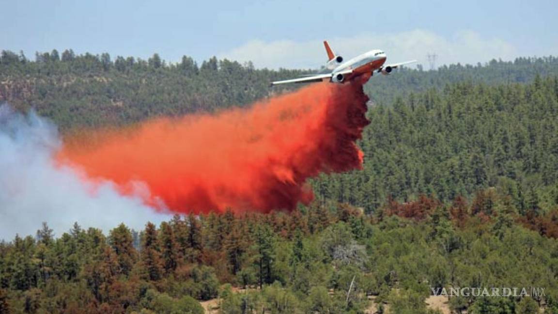 Avión súper tanker se sumará a combate de incendio en sierra de Arteaga