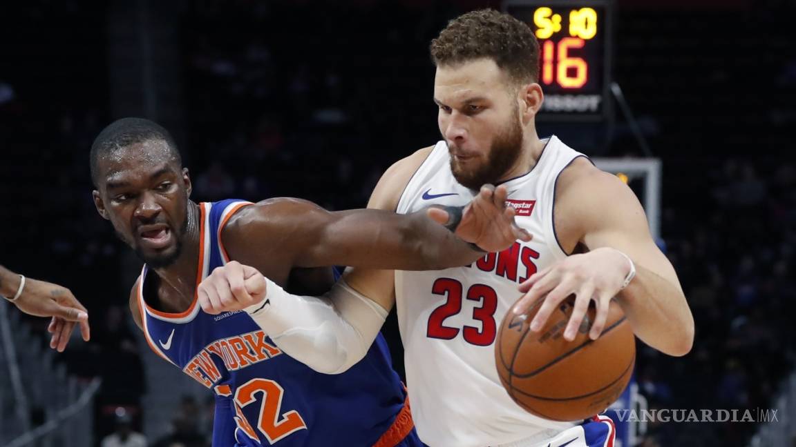 Pistons vence a los Knicks con gran actuación de Griffin