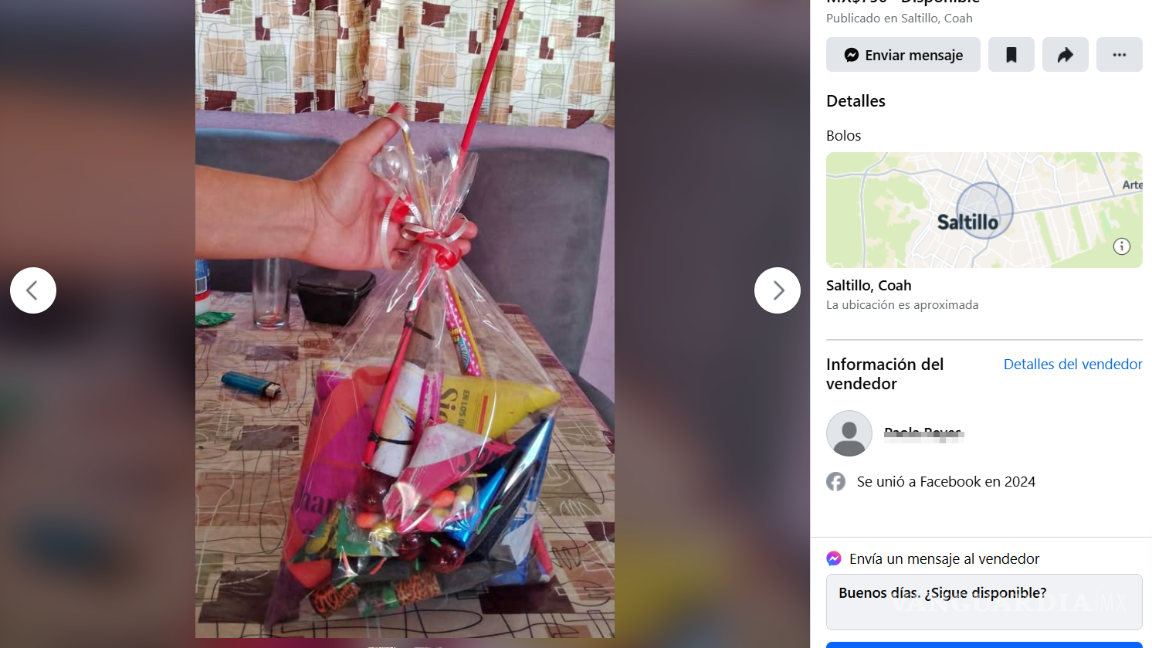 $!Anuncio de cohetes disfrazado de otro producto en plataformas populares de compra-venta.