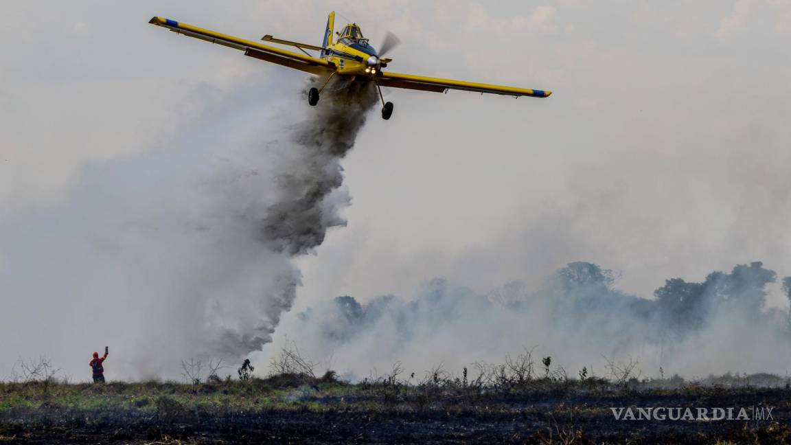 Vuelven incendios a amenazar al mayor humedal entre Brasil, Paraguay y Bolivia