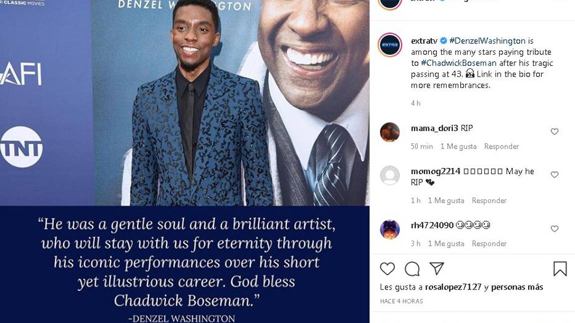 $!Las celebridades recuerdan y despiden a Chadwick Boseman