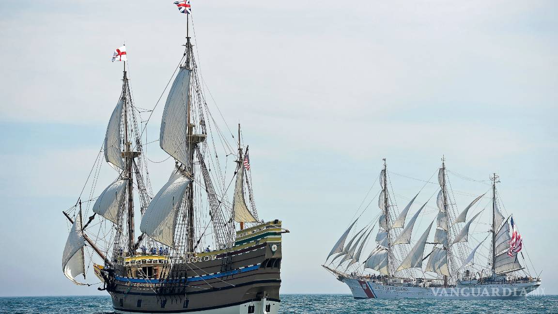 $!Tras una restauración de tres años réplica del Mayflower regresa al puerto de Plymouth
