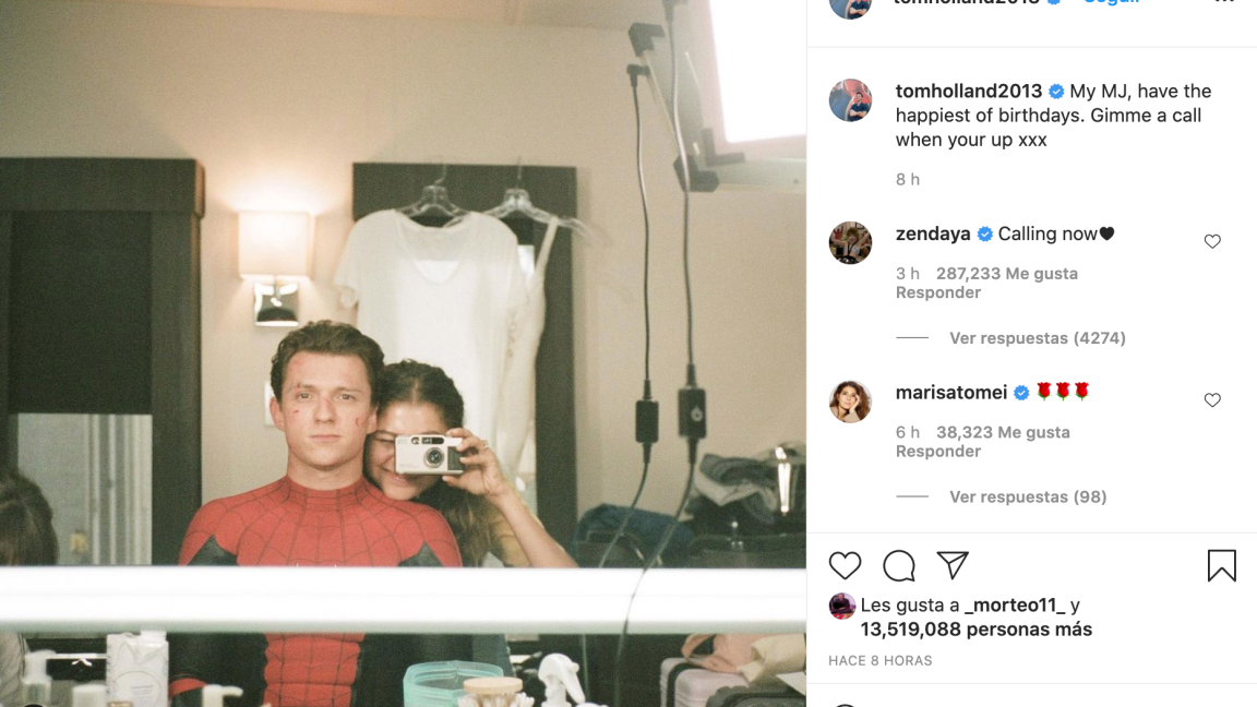 $!“Mi MJ, que tengas el cumpleaños más feliz. Llámame cuando estés despierta”, agregó Holland.