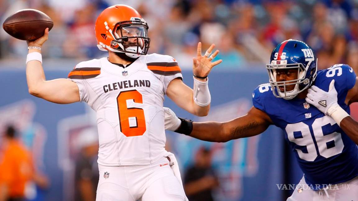$!Llega el primer TD de Baker Mayfield con los Browns y vapulean a los Giants