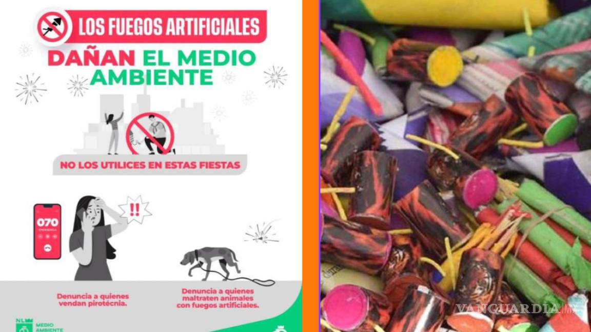 Exhorta gobierno de Nuevo León a denunciar el uso de pirotecnia