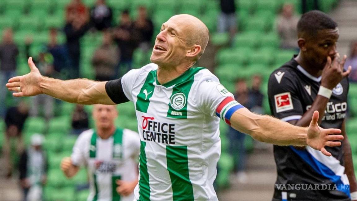Arjen Robben anotó 18 años después con el Groningen
