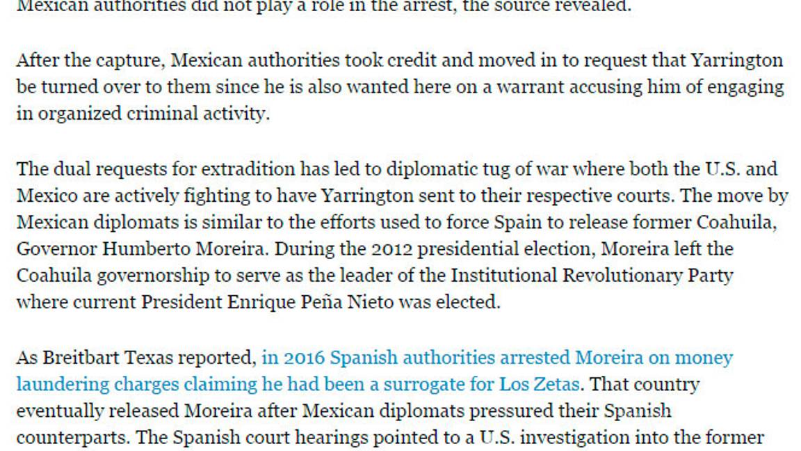 $!México miente, no participó en arresto de Yarrington y busca impedir extradición; denuncian medios de EU